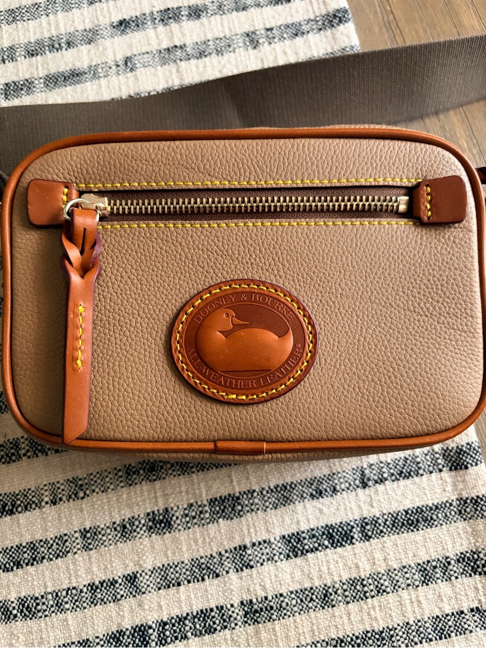 Dooney & Bourke All Weather Camera Bag - Pebble Leather - Picture 2 of 8